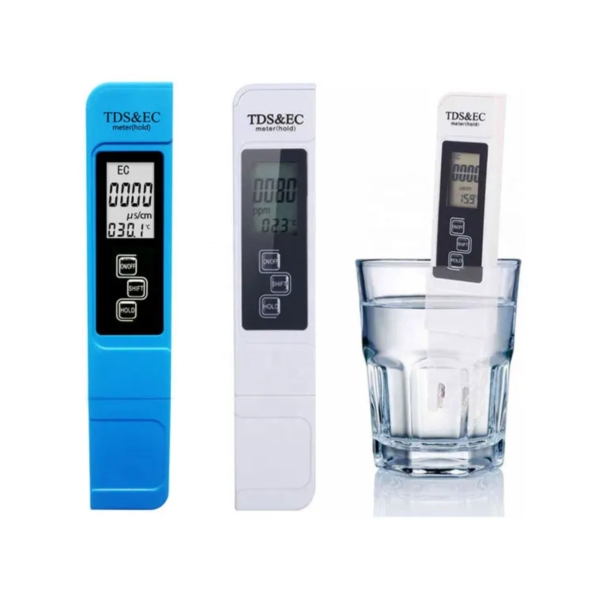 TDS & EC Water Quality Meter - Digital LCD Tester for Drinking Water