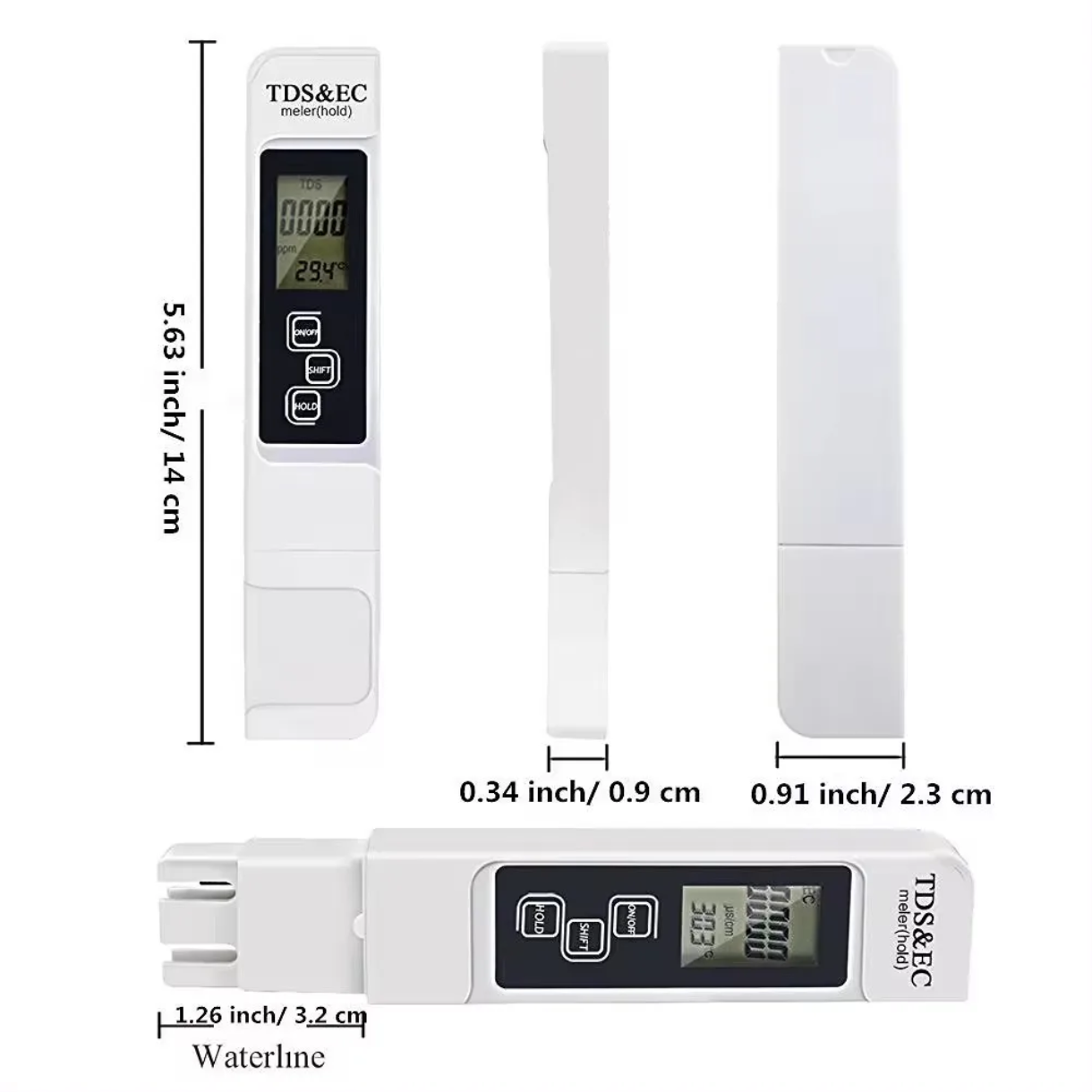 TDS & EC Water Quality Meter - Digital LCD Tester for Drinking Water