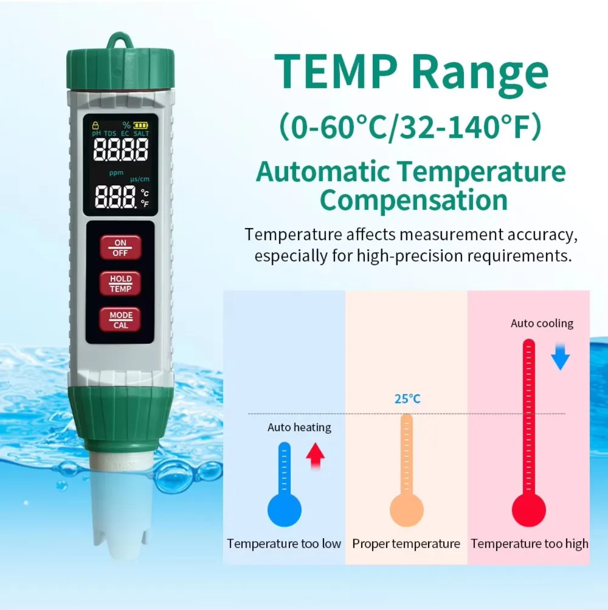 5-in-1 Water Quality Tester MF-X51