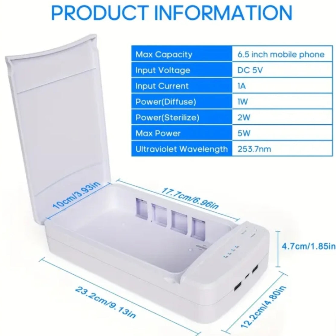 UV disinfection machine