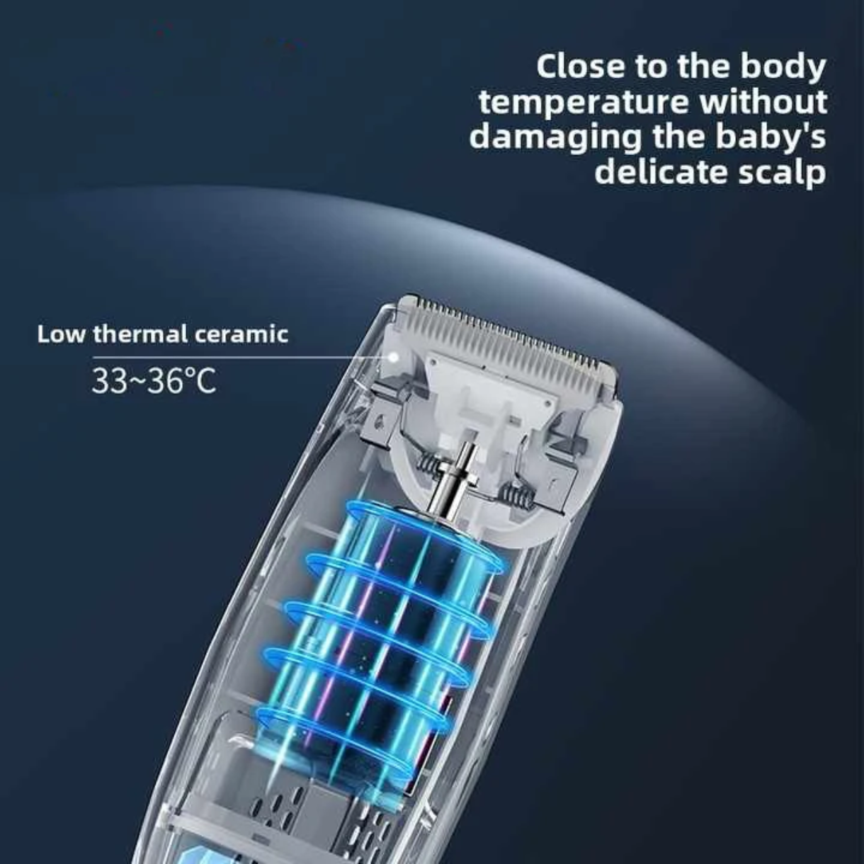 Quiet Baby Hair Clipper with Built-in Vacuum