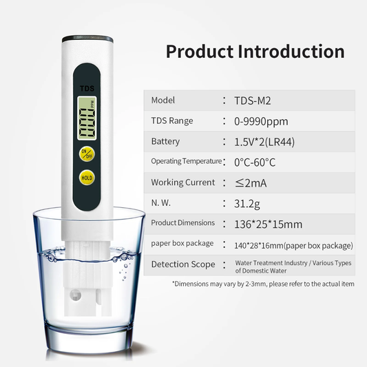 TDS Water Quality Tester – High-Accuracy Digital Meter
