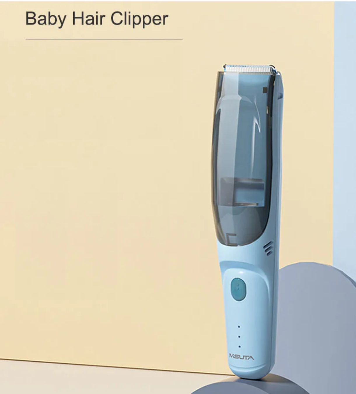 Quiet Baby Hair Clipper with Built-in Vacuum